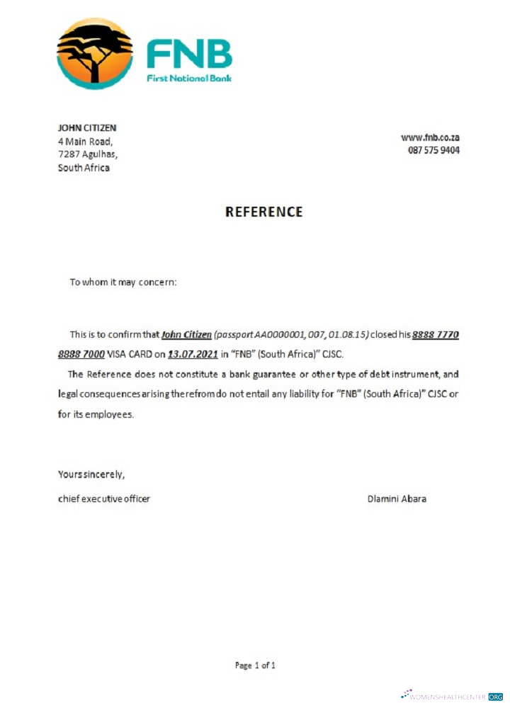 Download South Africa FNB closure reference Photoshop template